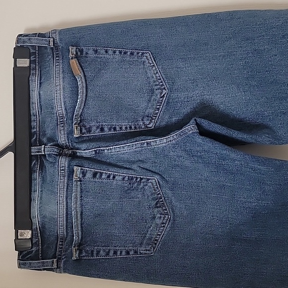 Joes Jeans Size 25 "The Smith" Mid Rise Straight Crop Jeans, Raw Sharkbite Hem - Picture 11 of 11